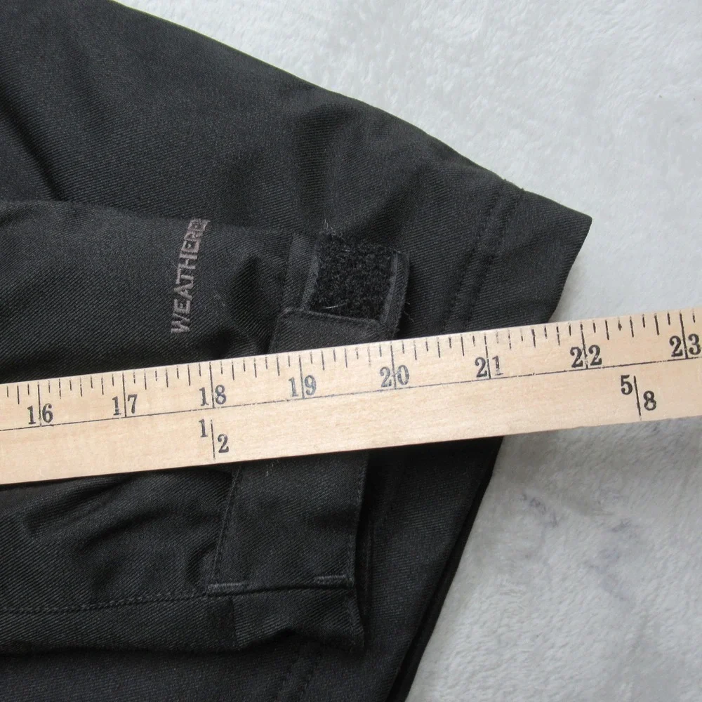 Eddie‎ Bauer Down Jacket Kids Large 12 Black Weather Edge Hooded Insulated Parka